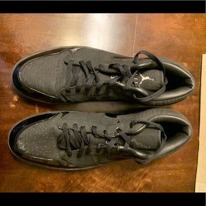 Retro Air Jordan 1 Lows Crocodile Black size 15